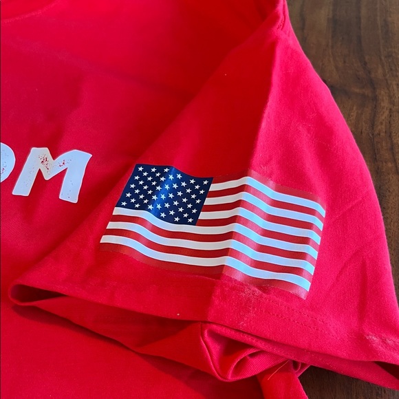 Freedom T-Shirt with USA Flag NEW 100% cotton - Picture 3 of 7